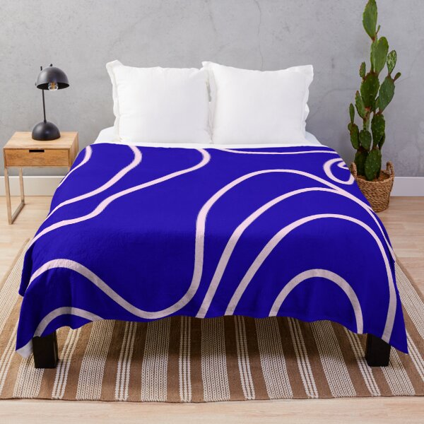 Item preview, Blue Pink Groovy Wavy Abstract Pattern designed and sold by jianina-alondra.