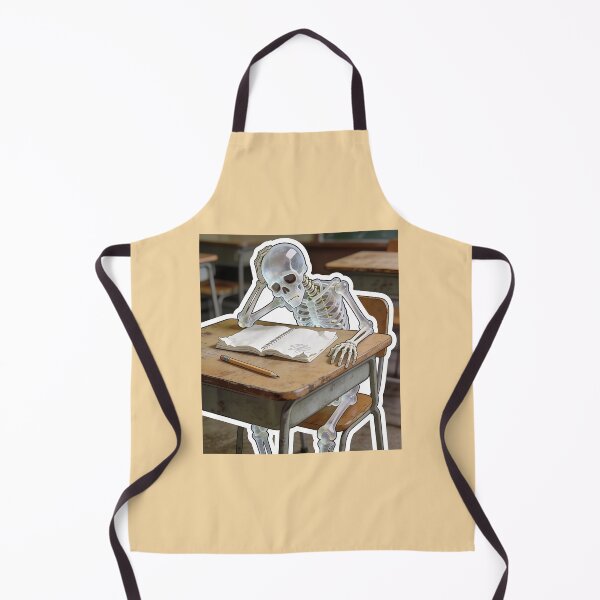 Item preview, Funny Skeleton Student Studying at School Desk designed and sold by OksArtStudio.