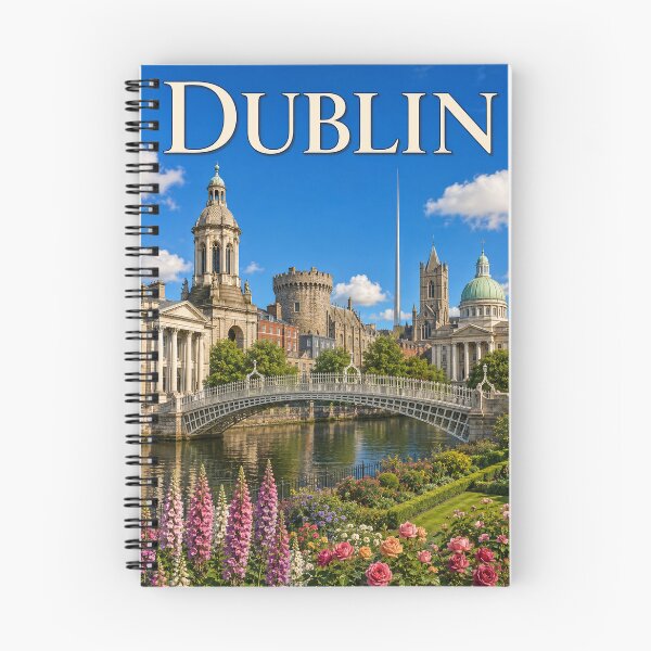 Item preview, Dublin, historic charm on the Liffey designed and sold by Pixel Otaku Gallery.