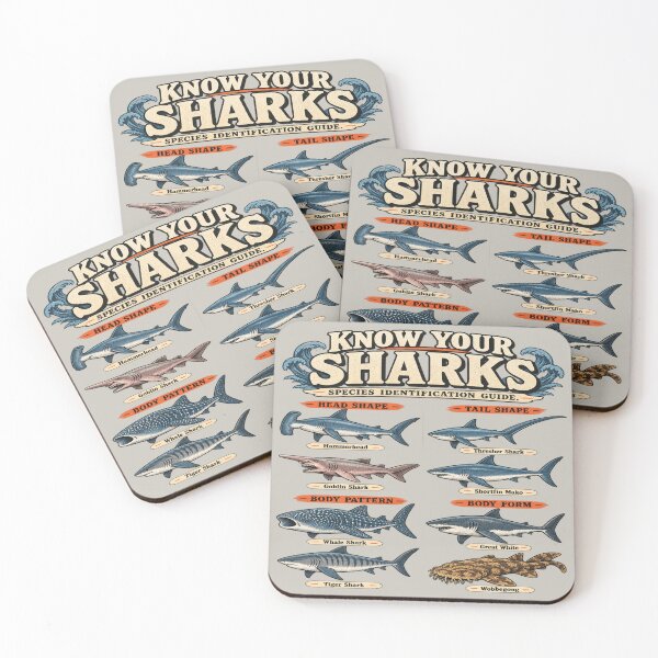 Item preview, Vintage Shark Guide for Marine Biology Fans designed and sold by POD DYNASTY | Original Print On Demand T-Shirt Graphics.