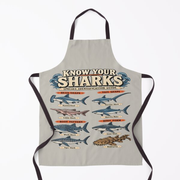 Item preview, Vintage Shark Guide for Marine Biology Fans designed and sold by POD DYNASTY | Original Print On Demand T-Shirt Graphics.