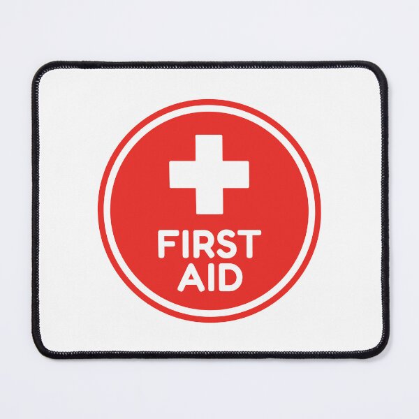 Item preview, First Aid Red Medical Cross Healthcare Safety Sign designed and sold by VectorForge Studio.