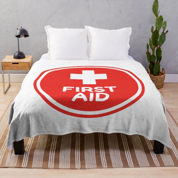 Item preview, First Aid Red Medical Cross Healthcare Safety Sign designed and sold by VectorForge Studio.