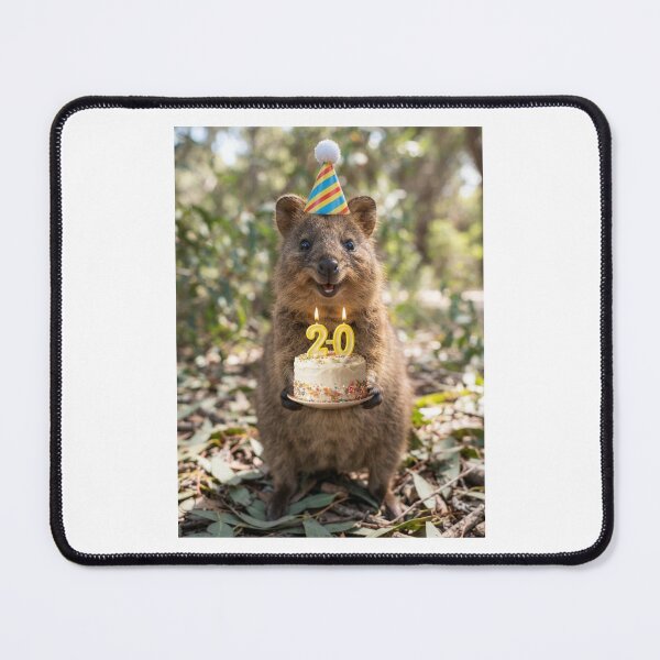 Item preview, Quokka 20th birthday cute adorable cake party baby kawaii designed and sold by CheeseBlueprint.