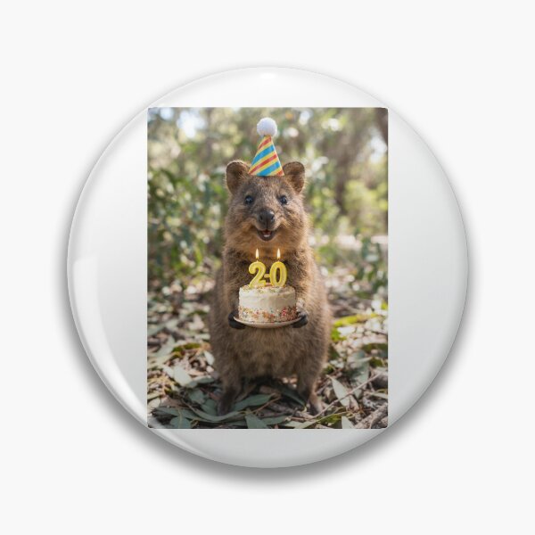 Item preview, Quokka 20th birthday cute adorable cake party baby kawaii designed and sold by CheeseBlueprint.