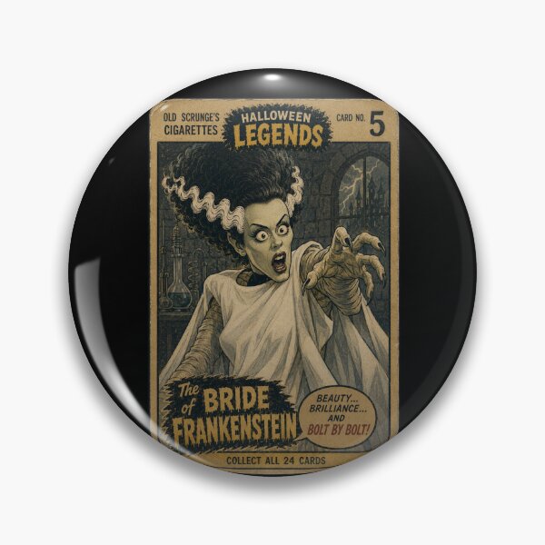 Item preview, Bride of Frankenstein - Halloween Trading Cards designed and sold by halibutgoatramb.