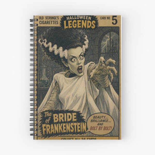 Item preview, Bride of Frankenstein - Halloween Trading Cards designed and sold by halibutgoatramb.