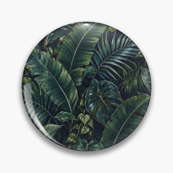 Item preview, Midnight Botanical Jungle Seamless Pattern designed and sold by Thanat Pattern Studio.