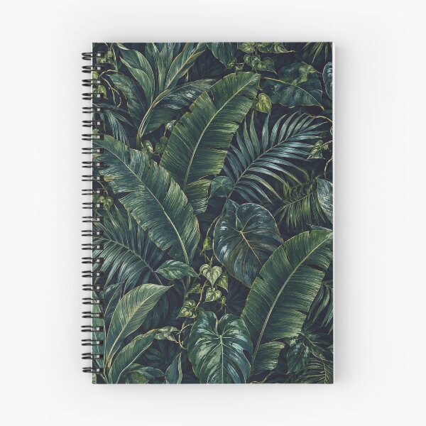 Item preview, Midnight Botanical Jungle Seamless Pattern designed and sold by Thanat Pattern Studio.