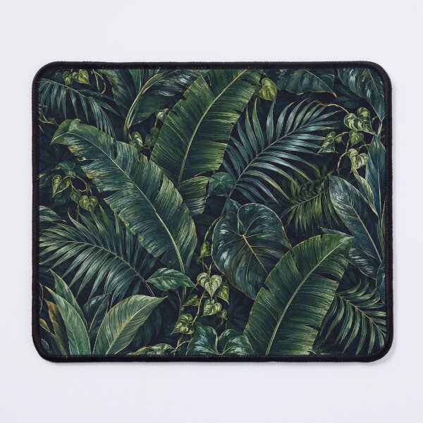 Item preview, Midnight Botanical Jungle Seamless Pattern designed and sold by Thanat Pattern Studio.
