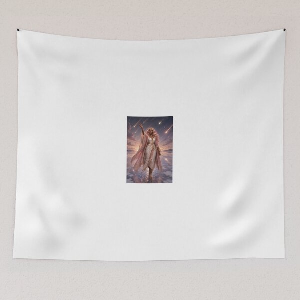 Item preview, Goddess in White Gown under Meteor Shower designed and sold by CathryneDelamort.