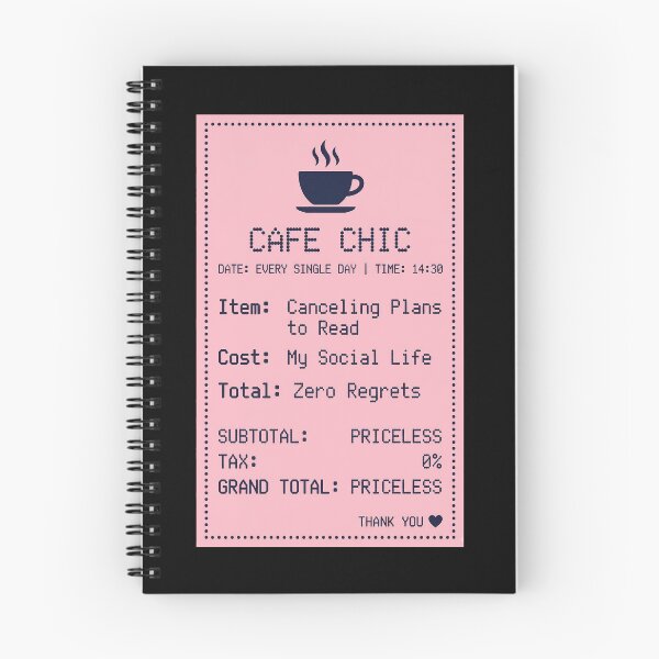 Item preview, Canceling Plans To Read Funny Introvert Cafe Receipt designed and sold by PrintivoraHub.
