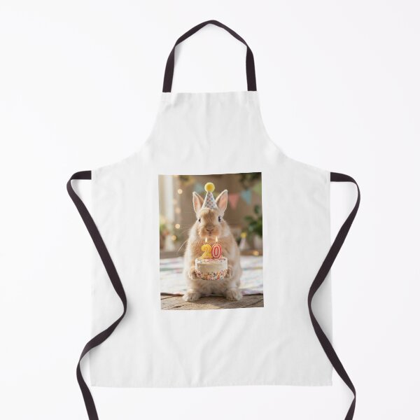 Item preview, Rabbit 20th birthday cute adorable cake party baby kawaii designed and sold by CheeseBlueprint.