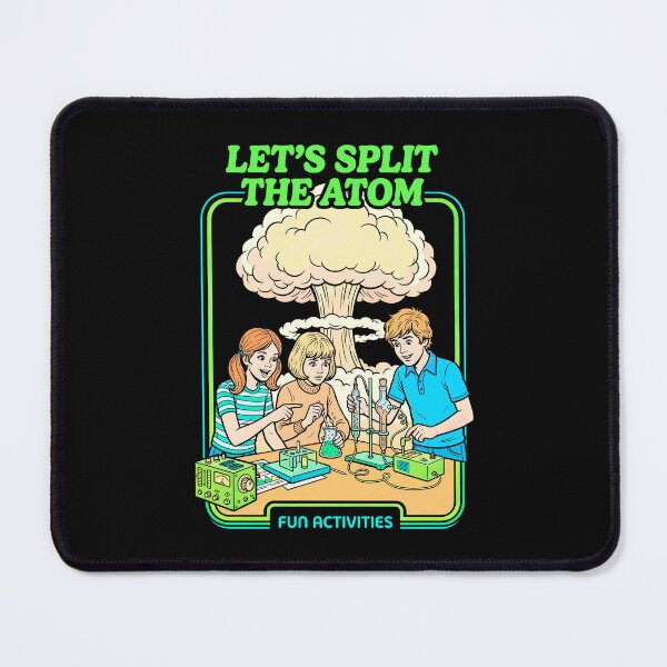 Item preview, Let's Split The Atom Funny Physics Nuclear Energy Book Cover designed and sold by GrandeDuc.