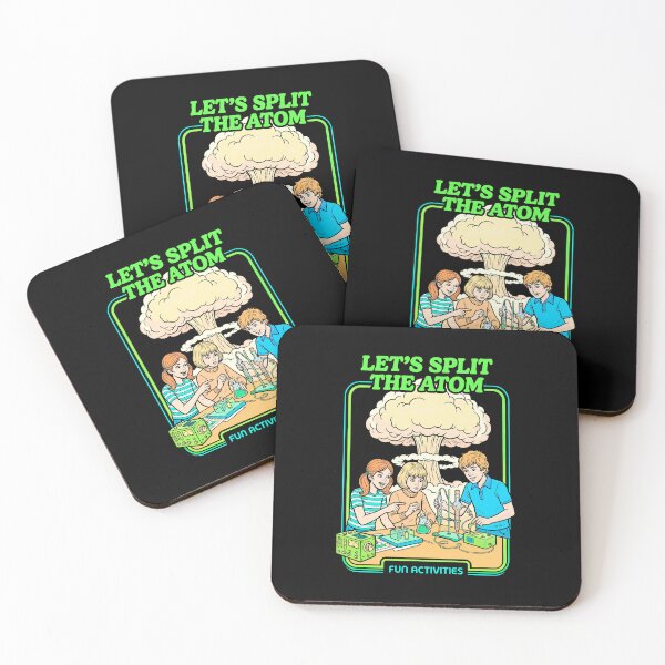 Item preview, Let's Split The Atom Funny Physics Nuclear Energy Book Cover designed and sold by GrandeDuc.