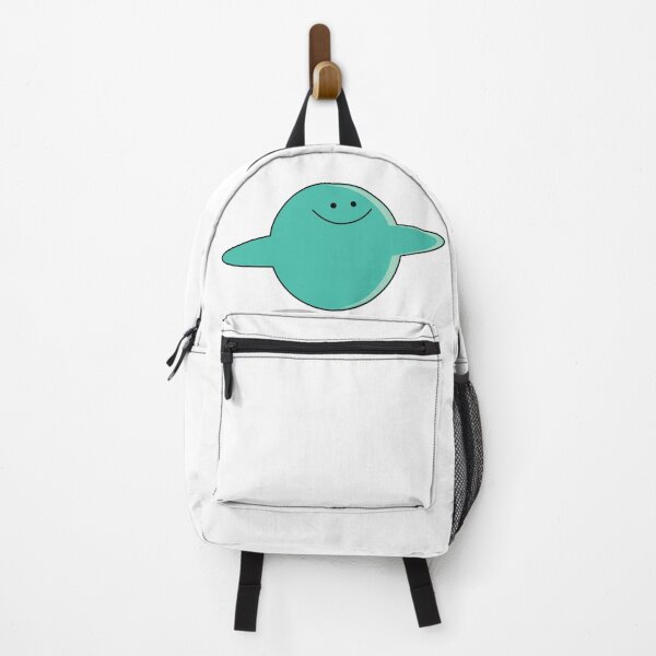 Item preview, Cute Smiling UFO Saucer Sticker for Teachers Neon Blue designed and sold by Rolographics1.