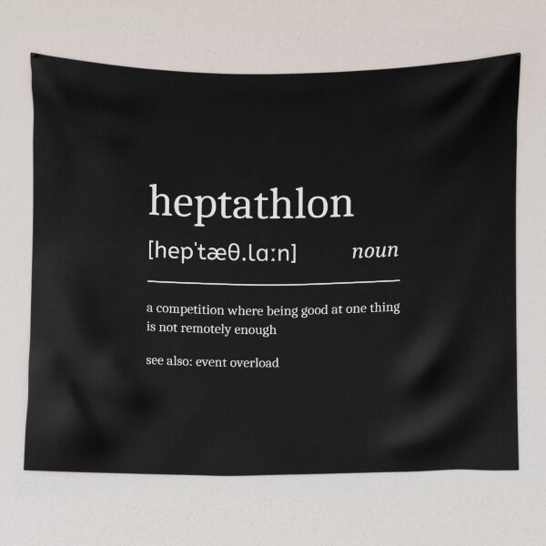 Item preview, Heptathlon Definition Funny Heptathlete designed and sold by StrideSuccess.