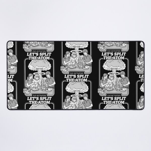 Item preview, Let's Split The Atom Funny Physics Nuclear Energy Book Cover designed and sold by GrandeDuc.