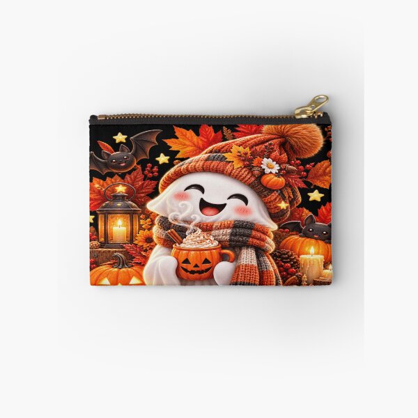 Item preview, Cozy Autumn Ghost Pumpkin Mug designed and sold by ASWIN STUDIO.