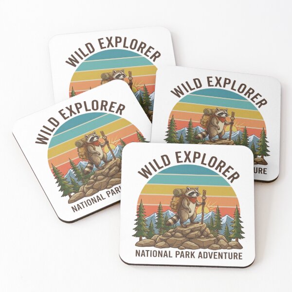 Item preview, Wild Explorer Raccoon – National Park Adventure Design designed and sold by GabeMountainArt.