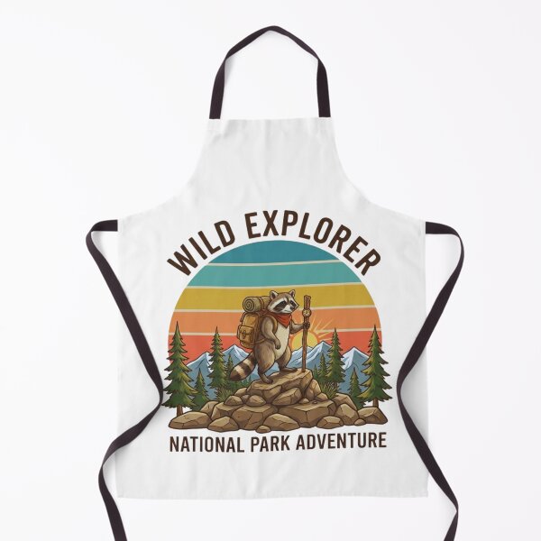 Item preview, Wild Explorer Raccoon – National Park Adventure Design designed and sold by GabeMountainArt.