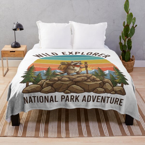 Item preview, Wild Explorer Raccoon – National Park Adventure Design designed and sold by GabeMountainArt.