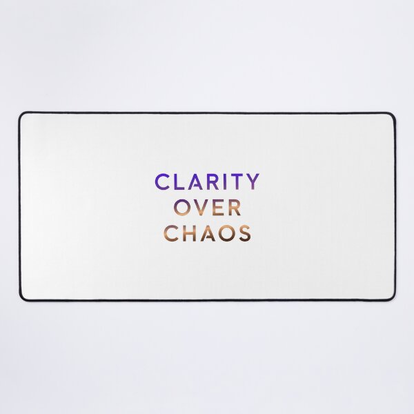 Item preview, Clarity Over Chaos - Minimalist Motivational Quote designed and sold by Dzblack.