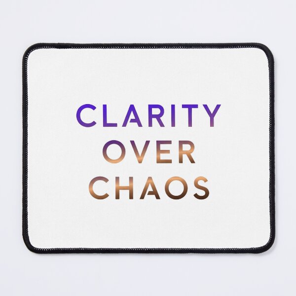 Item preview, Clarity Over Chaos - Minimalist Motivational Quote designed and sold by Dzblack.