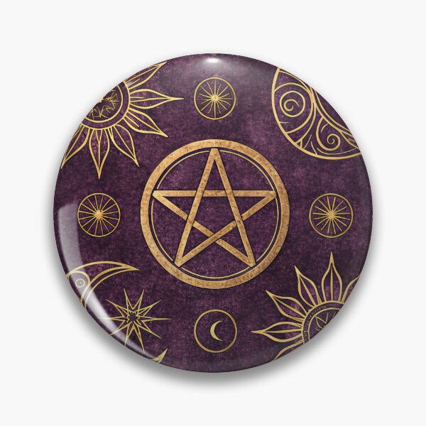 Item preview, Gold Celestial Sun Moon Pentacle Pattern designed and sold by brianj335.