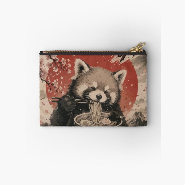 Item preview, Red Panda Ramen Sumie Japanese Vintage designed and sold by TomFrontierArt.