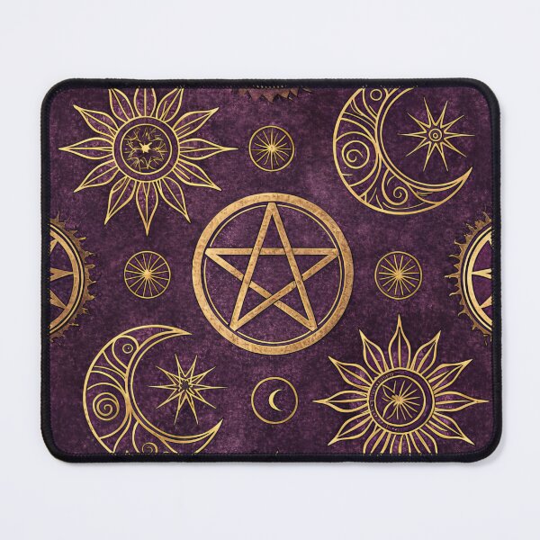 Item preview, Gold Celestial Sun Moon Pentacle Pattern designed and sold by brianj335.