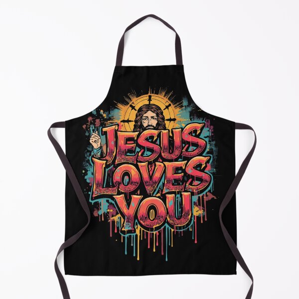 Item preview, Jesus Loves You – Urban Graffiti Street Art | Bold Christian Faith Design designed and sold by Wesli.