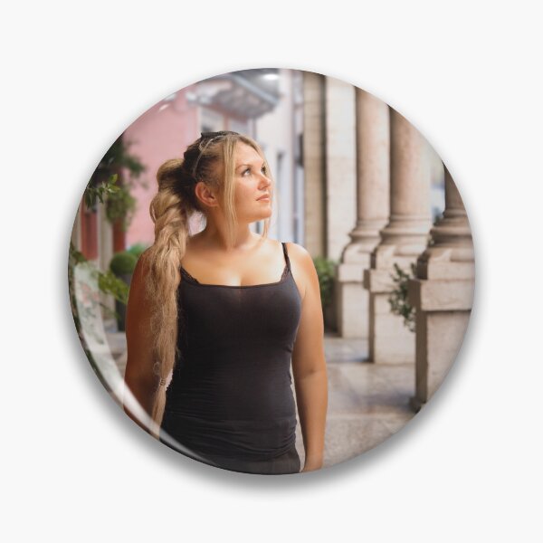 Item preview, Woman walking under historic arcade in Verona, Italy designed and sold by RastislavS.