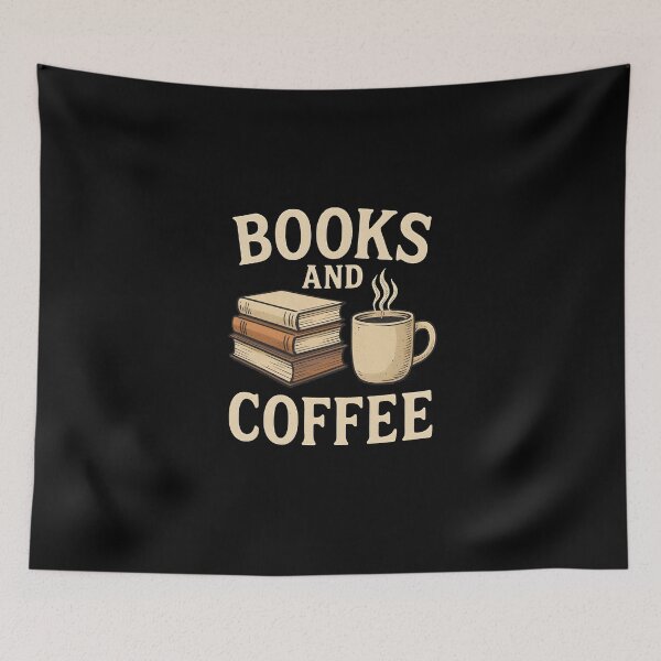 Item preview, Books And Coffee Stack Steaming Mug Retro Reading Cafe Lover designed and sold by Photo-Sphere101.