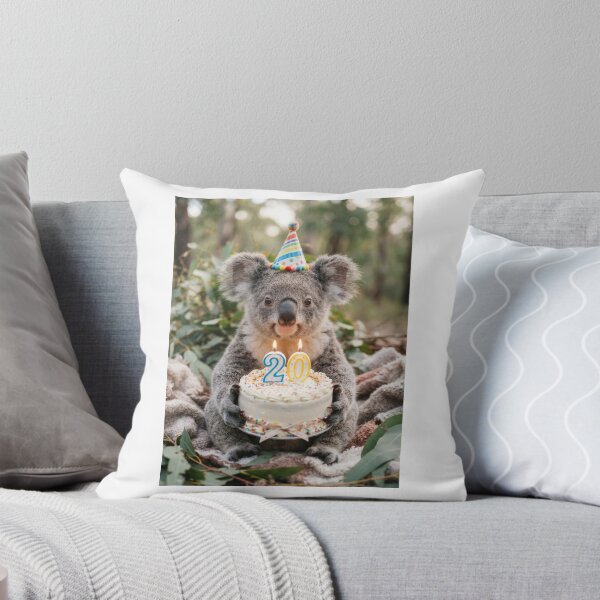 Item preview, Koala 20th birthday cute adorable cake party baby kawaii designed and sold by CheeseBlueprint.