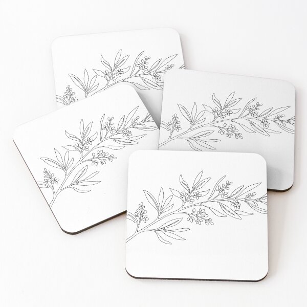 Item preview, Minimalist One Line Olive Branch - Elegant Botanical Art designed and sold by MissoStudio.