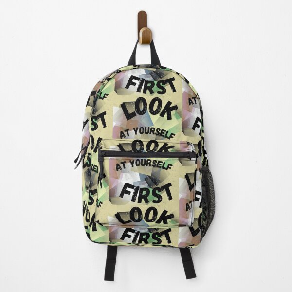 Item preview, Look At Yourself First Motivational Quote designed and sold by MIKEASHOP156.