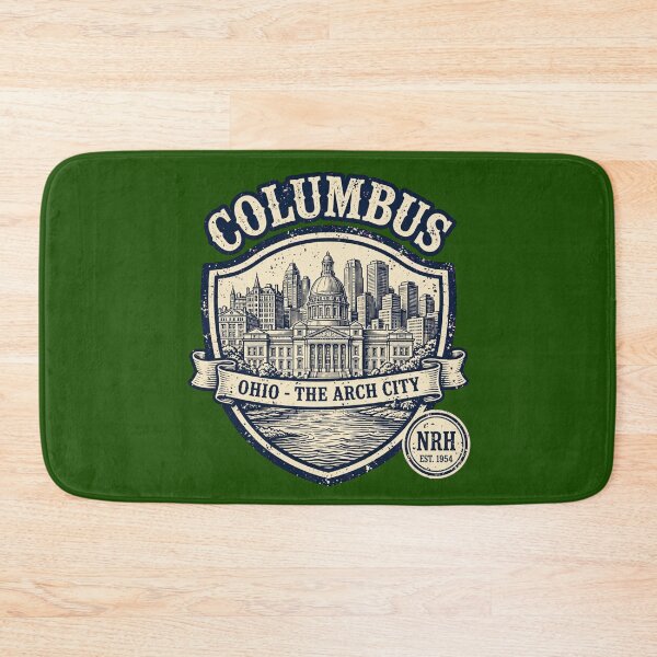Item preview, Columbus Ohio The Arch City Vintage Shield designed and sold by Normandy Road Heritage™ - Vintage Garage Art.
