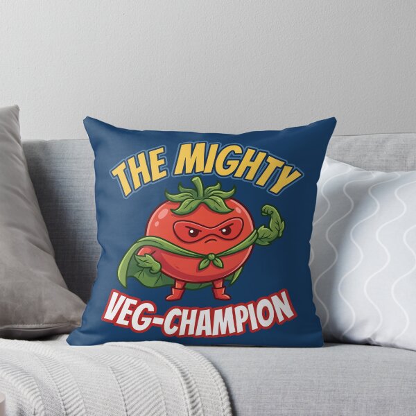 Item preview, The Mighty Veg Champion Cute Superhero Tomato designed and sold by Amir Faysal.