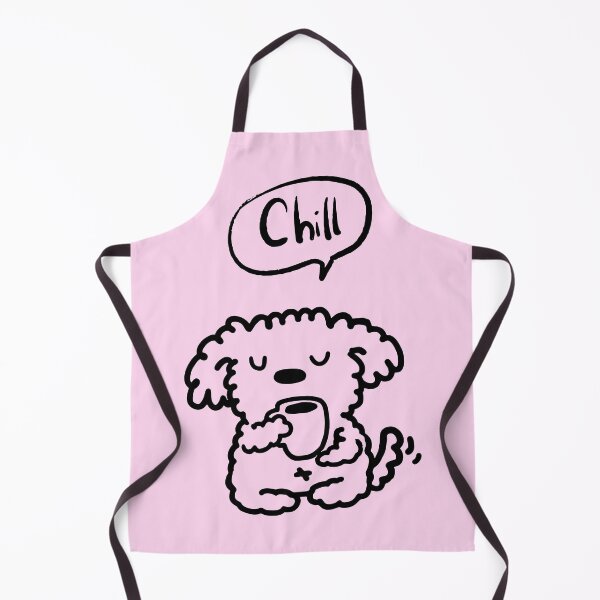 Item preview, Cute Chill Dog Pink Kawaii Illustration designed and sold by jianina-alondra.
