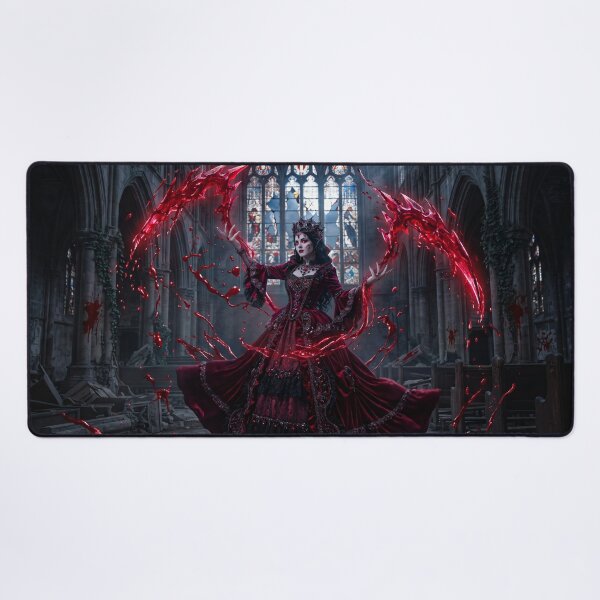 Item preview, Vampire Queen Blood Magic Gothic Scythe Fantasy Art designed and sold by TheRichGallery.