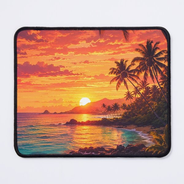Item preview, Tropical Sunset Paradise designed and sold by Gold&pixels.