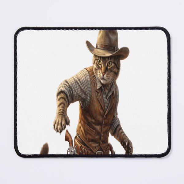 Item preview, Tabby Cat Cowboy Western | Funny Halooween Wild West Cowboy Cat designed and sold by Ghostlycats2026.
