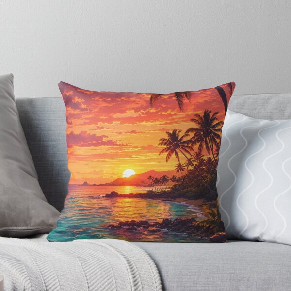 Item preview, Tropical Sunset Paradise designed and sold by Gold&pixels.