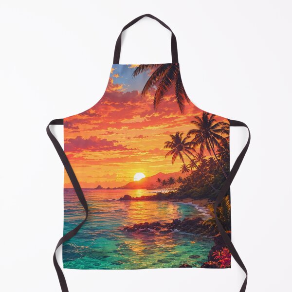 Item preview, Tropical Sunset Paradise designed and sold by Gold&pixels.
