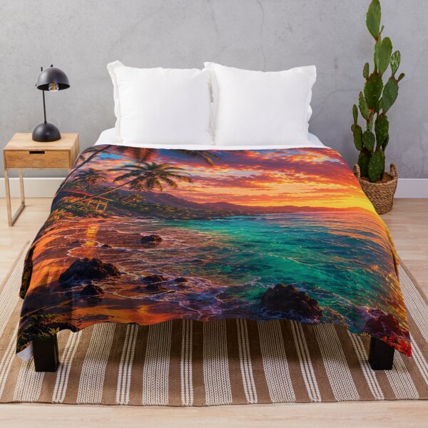 Item preview, Tropical Sunset Paradise designed and sold by Gold&pixels.