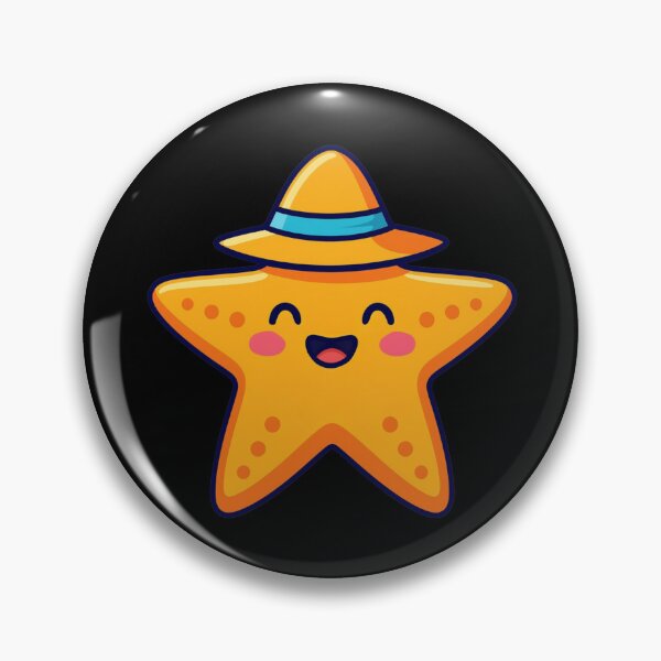 Item preview, Cute Starfish Wearing Sun Hat designed and sold by SmallDart Creations.