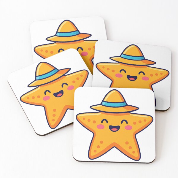 Item preview, Cute Starfish Wearing Sun Hat designed and sold by SmallDart Creations.