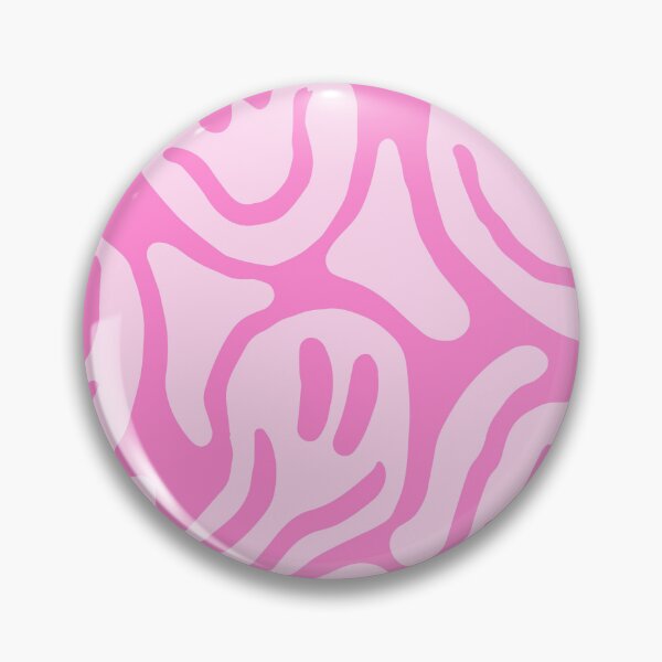 Item preview, Pink Groovy Smiley Face Wavy Pattern designed and sold by jianina-alondra.