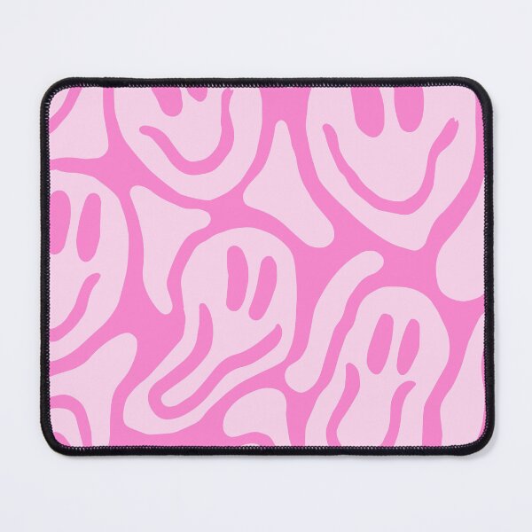 Item preview, Pink Groovy Smiley Face Wavy Pattern designed and sold by jianina-alondra.